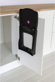 Кош за боклук за вграждане Brabantia Built-In 647043, 10 л, Широк отвор, Лесно почистване, Черен