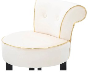 Бар стол от кремаво кадифе 96 cm Luxy - Mauro Ferretti