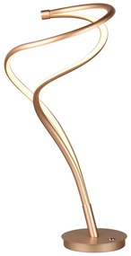 LED настолна лампа с метален абажур в златисто (височина 56 см) Nala - Trio Select