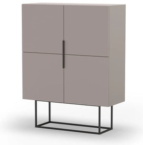 Сиво-бежово шкафче 100x130 cm Titan – Marckeric