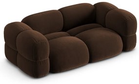 Тъмнокафяв кадифен диван 210 cm Loretto – Cosmopolitan Design