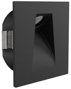 Черна LED стенна лампа MECINOS – EGLO