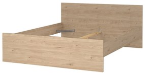 Двойно легло от декор от дъб в естествен цвят 160x200 cm Naia – Tvilum