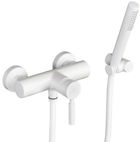 Кран баня LaTorre Tech II с телефон-Бял - Mat