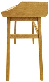 Работна маса от декор от дъб за секретар 44x115 cm Carteret – Woodman