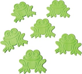 Детски противоплъзгащи подложки за вани в комплект от 6 бр. 9x8 cm Grenouilles – Spirella
