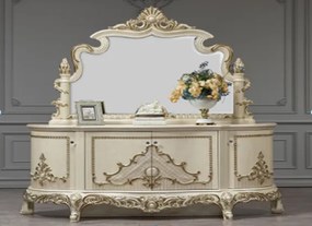 Бюфет с огледало 8281 кафяв