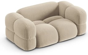 Бежов кадифен диван 180 cm Loretto – Cosmopolitan Design