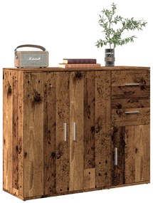 855906 vidaXL Сайдборд, старо дърво, 91x29,5x75 см, инженерно дърво
