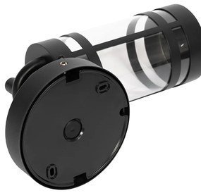 Външна стенна лампа черна IP44 с датчик за здрач - Ruben