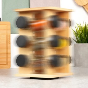 Комплект бурканчета за подправки със стойка 12 броя