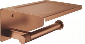 Държач за тоалетна хартия с рафт 39105A ORI Brush Copper