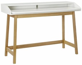 Работно бюро с бял плот St. James - Woodman