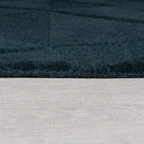 Тюркоазен ръчно изработен вълнен килим 160x230 cm Shard Teal – Flair Rugs