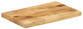 370318 vidaXL Плот за маса, 40x20x2,5 см, жив ръб, грубо мангово дърво масив