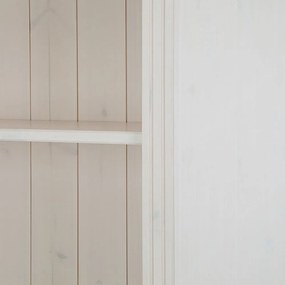 Бяла библиотека от масивен бор 148x223 cm Anita – Støraa