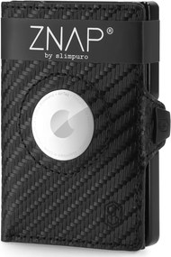 Slimpuro ZNAP Airtag портфейл за 8 карти с отделение за монети 8,9 x 1,5 x 6,3 см (ШxВxД) с RFID защита