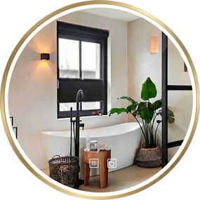 Огледало LED 100cm MMJ BRUSH GOLD