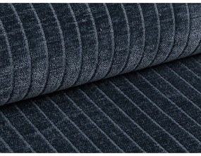 Тъмносин ъглов диван от рипсено кадифе (ляв ъгъл) Bergano – Cosmopolitan Design