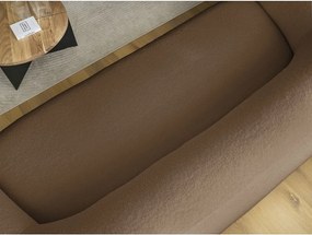 Кафяв диван от прежда с примки от букле 193 cm Elina – Bobochic Paris