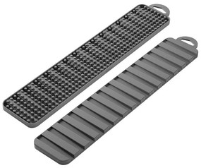 Сива пластмасова тавичка за оттичане за съдовете 42x8 cm Gravity – Metaltex