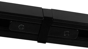 Модерна релсова система с 5 прожектора 1-фазен черен - Jeany