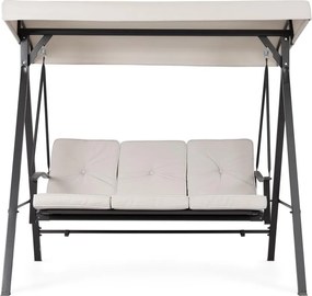 Антрацитна/бежова градинска люлка метална Taurus – Bizzotto