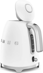 Електрическа кана SMEG KLF03WHMEU, 2400 W, 1.7 л, 360° основа, Матово покритие, Бял