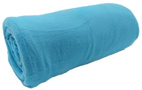 Тюркоазено одеяло от флийс 150x200 cm Plain – JAHU collections