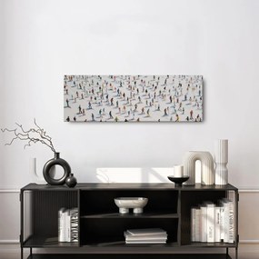 Картина на платно – Скиори в зимния парк