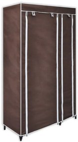 60722 vidaXL Текстилни гардероби, 2 бр, кафяви