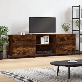 829121 vidaXL ТB шкаф, опушен дъб, 150x30x50 см, инженерно дърво