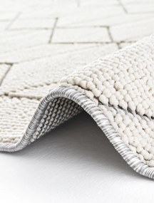Килим Bukle 1407, цвят Бял, 80 x 300 см