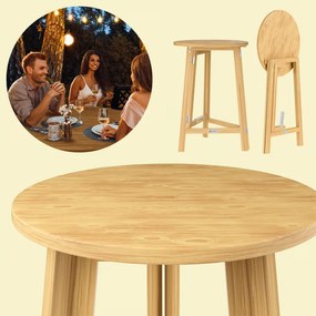 Бар маса от масивна дървесина - сгъваема