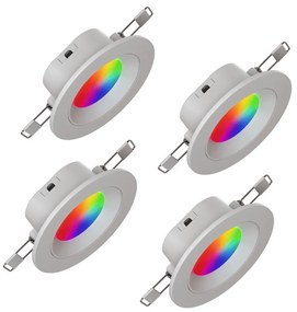 К-кт 4x LED RGBW Димируема лампа за вграждане ESSENTIALS LED/6W/230V 2700-6500K CRI 90