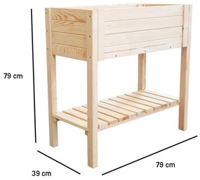 повдигнати лехи 79 x 39 x 79 cm