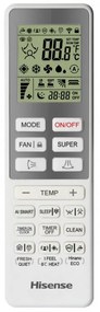 Инверторен климатик Hisense Energy Pro + QG35XV0E, 12000 BTU, 24 м2, А+++/А+++, Wi-Fi, Гласово управление, 4в1 филтър, Бял