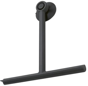 Черна стъргалка с държач 22 cm Gedy Gummy – Sapho