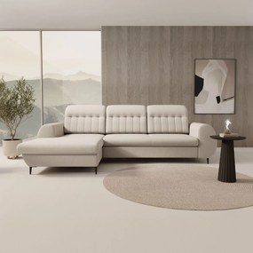 Ъглов диван Blanc-Кремав-Ляво