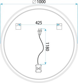 Огледало LED 100cm FFJ100