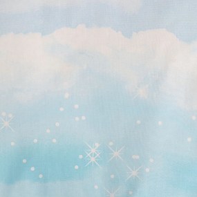 Синьо -розово единично детско спално бельо 135x200 cm Ombre Rainbow Clouds – Catherine Lansfield