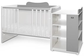 LORELLI Classic Трансформиращо се легло 82/190 см. MULTI БЯЛО/STONE GREY