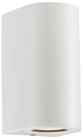 Nordlux - Външно стенно осветително тяло CANTO 2xGU10/28W/230V IP44 бяло