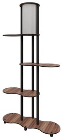 Подова лампа NOTO с полици 1xE27/40W/230V кафява/черна