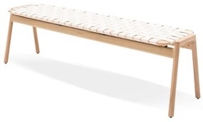 Пейка в бял/естествен цвят Klupa - Gazzda