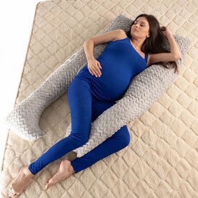 Възглавница за бременни с коноп и пълнеж от вълна Medico Hemp&Wool