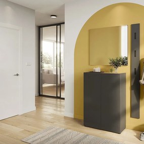 Бял комплект за коридор от декор от дъб 74x200x33 cm Alviano – Germania