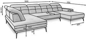 Ъглов диван Lamotta II-Left-Mple