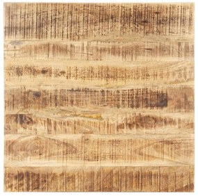 286027 vidaXL Плот за маса, мангово дърво масив, 25-27 мм, 70x70 cм