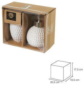 Бял комплект аксесоари за баня - Casa Selección